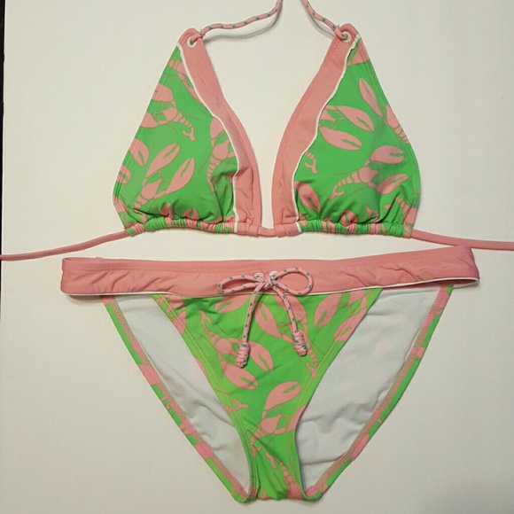 Sperry Other - Sperry Top-Sider Pink and Green Lobster Swimsuit